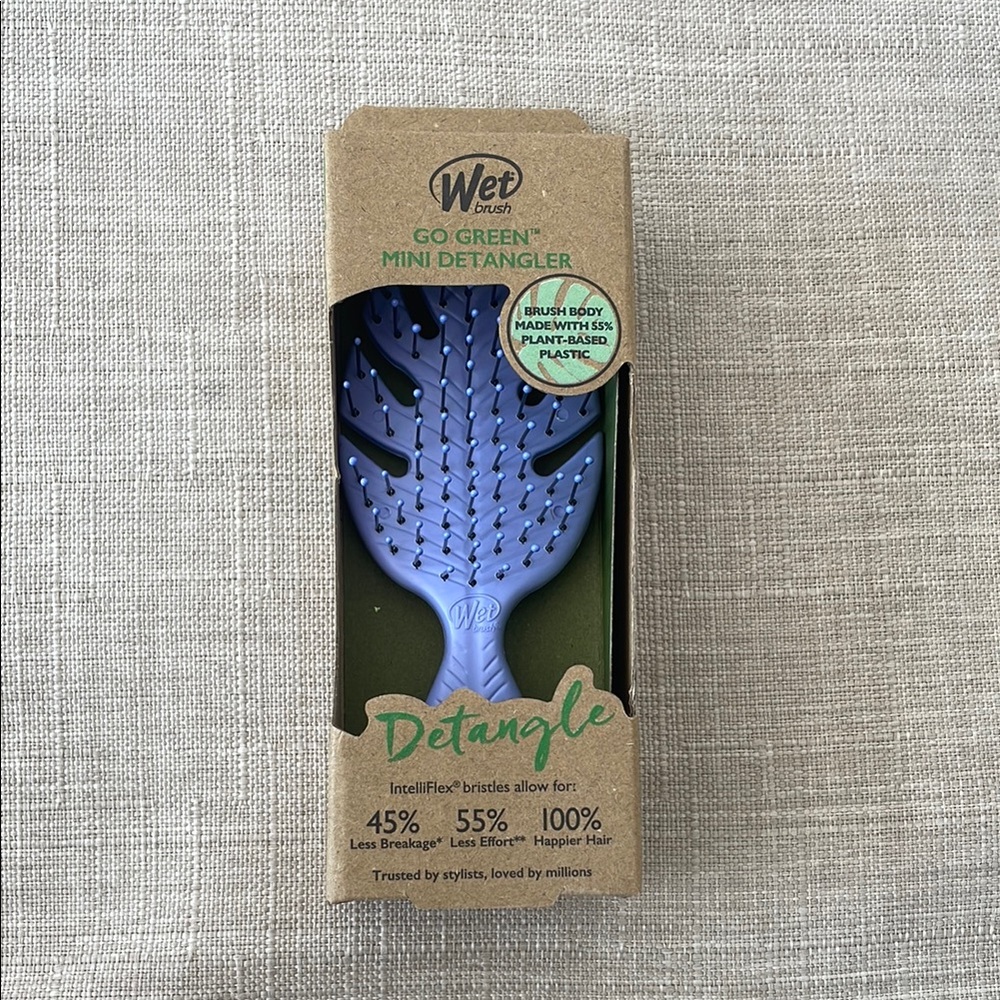 Wet Brush Go Green Mini Detangler - Blue